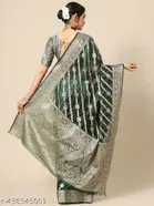 Organza Zari Woven Saree for Women 