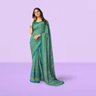 Georgette Printed Saree for Women 