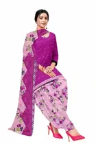 शारदा क्रिएशन क्रेप फ्लोरल प्रिंट सलवार सूट अस्टीचड 