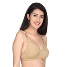 Cotton Blend Solid Non Padded Bras for Women 