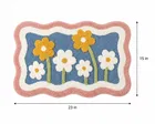Alaqsa Tufted Pink Flower [15x23 inc]