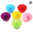 Silicone Cupcake Baking Cups, Pack of 12, Multicolor
