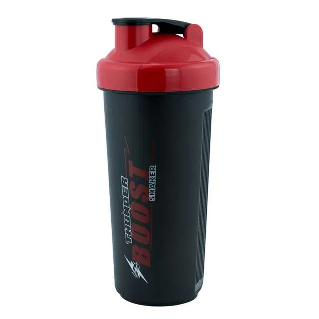 Trueware Thunder Boost Shaker With Photo Box & PP Blender (Red, 750 ml) (TB-13)