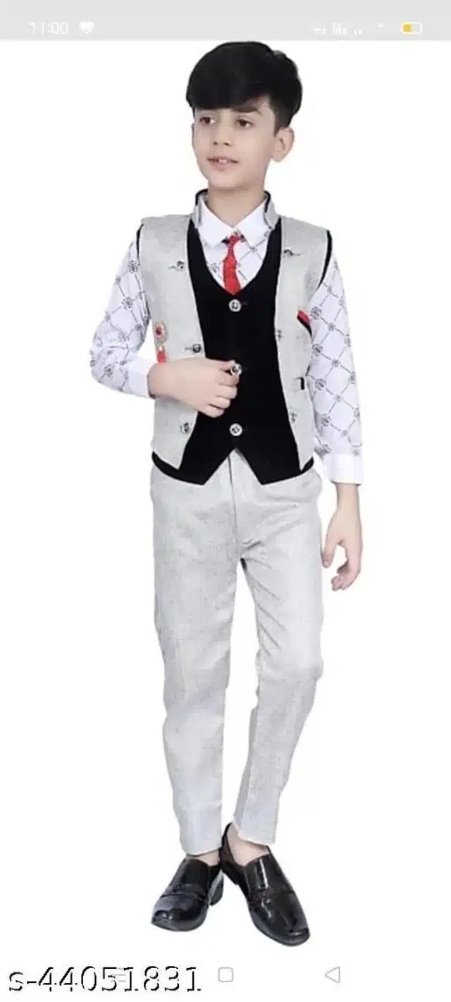 Ethnic Clothing Set for Boys (Multicolor, 9-10 Years)