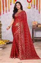 Georgette Printed Saree for Women 