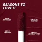 Seven Seas Liquid Lipstick for Women, Maroon 
