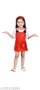 Cotton Blend Frock for Girls 