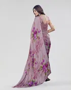 Chiffon Printed Saree for Women 