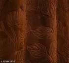 Present Leaf Velvet Curtains Set Of 1