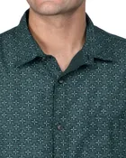 Poly Cotton Full Sleeves Printed Shirt for Men 