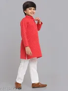 Cotton Blend Kurta with Pyjama for Boys 