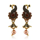 Vighnaharta Traditional Alloy Antique Finish Jhumki 