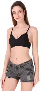 Cotton Blend Non Padded Bra for Women 