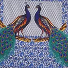 Jaipuri Cotton Double Bedsheet with 2 Pillow Covers | 80x90 Inch | Peacock | Traditional Rajasthani Print
