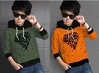 Cotton Blend Hooded Sweatshirts for Boys 