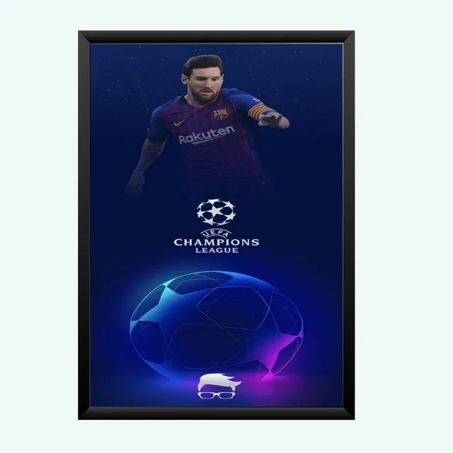 Lionel Messi Wall Hanging Photo Frame (Black, 5x7 inches)