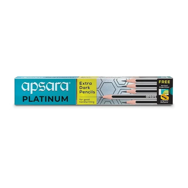 Apsara Platinum Extra Dark Pencil [Pack of 10]