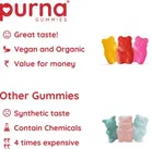 Purna Gummies Sugar Free Apple Cider Vinegar for Adults & Kids - Better Digestion & Clear Skin 