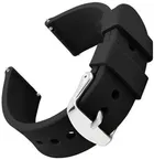 Silicone Watch Straps for Smartwatch (Black, 22 mm)