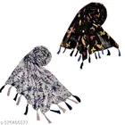 Chiffon Scarves for Women, Multicolor, Pack of 2
