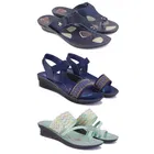 Combo of Slippers with Sandals & Heels for Women 