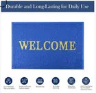 PVC Anti Skid Welcome Door Mat [38x58 cm] Blue