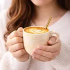 Ceramic Tea & Coffee Cup, Yellow, Pack of 6 