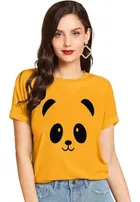 Half Sleeves Printed T-shirt for Women & Girls 