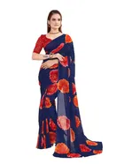 Georgette Printed Saree for Women 