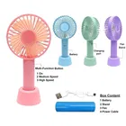 Immutable Preimum Quality Rechargeable Portable Mini Fan with 3 Speeds USB Rechargeable Fan Rechargeable Fan -Multicolor
