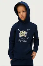 Cotton Blend Printed Hoodie for Kids 