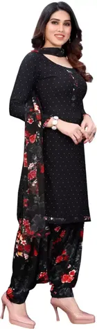 Yashika Unstitched Crepe Salwar Suit Material 