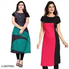 Crepe Printed Kurti for Women 