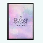 Polyester Unicorn Wall Photo Frame 