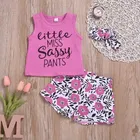 Cotton Blend Printed Clothings Set for Girls,  