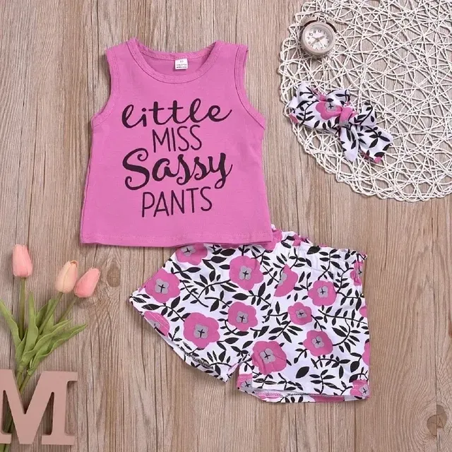Cotton Blend Printed Clothings Set for Girls,  (Pink, 3-4 Years)