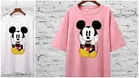 Cotton Blend T-shirt for Women, Pink & White, Pack of 2 