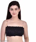 Net Solid Bras for Women, Assorted, Pack of 3 