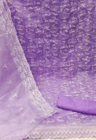 Organza Unstitched Dress Material for Women 