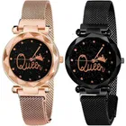  Casual Metal Analog Watch Combo Women 