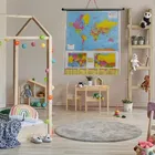 World hanging Map for Students useful in School and Competitive Exams 