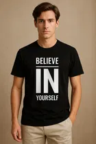 Round Neck Printed T-Shirt for Men 