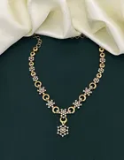 Zircon Gold-plated Necklace Set for Women 
