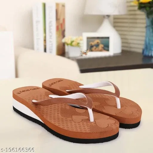 Flip-flops for Women (Brown, 8)