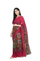 Trendy Georgette Saree with Blouse Piece For Women 