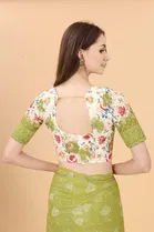 Trendy Zoya Silk Saree with Blouse Piece For Women 