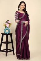Chiffon Woven Design Saree for Women 