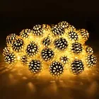 10 LED Metal Spherical Shape Balls Diwali Decoration Light