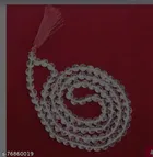 White Sphatik Moti Mala 