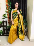 Jacquard Zari Woven Saree for Women 